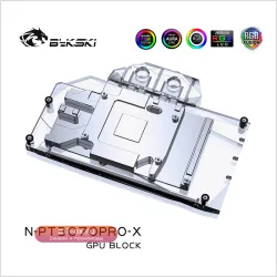 Водоблок Bykski N-PT3070PRO-X для Palit RTX 3060 Ti/3070/3070 Ti/3060 GamingPro OC с A-RGB