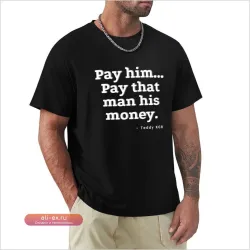 Футболка с дизайном "Pay that man his money" Teddy KGB - Кастомная баскетбольная футболка с компрессионным эффектом для мужчин