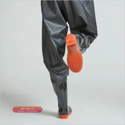 Непромокаемые забродные штаны с ботинками "Hunter Waist High" для рыбалки (мужские/женские)