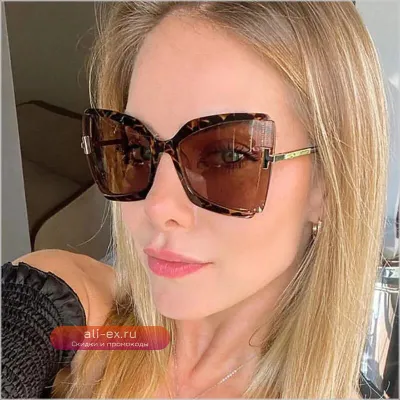 Солнцезащитные очки Fashion Designer – квадратные, большого размера, с цветными линзами для женщин