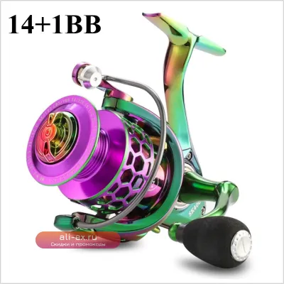 Спиннинговая катушка EASYFISH SK 1000-6000, 5.0:1/4.7:1, 22LB, CNC металл