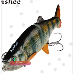 Banshee 200mm 90g 2 секции AT01 многосуставная реалистичная мягкая приманка для форели, тунца, щуки, окуня, свимбейт