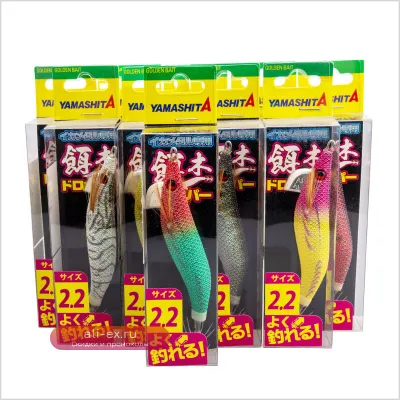 YAMASHITA Флуоресцентная деревянная креветка приманка для кальмара 2.2 10г, снасть для береговой ловли ночью
