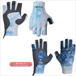 Перчатки для рыбалки The New Dew Five Fingers Lycra