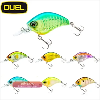 Приманка плавающая JAPAN DUEL Chubby Fish F1220 для летней рыбалки