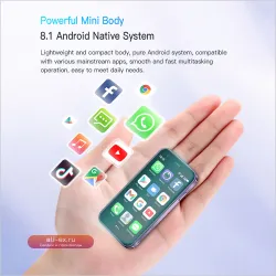SOYES XS15 Ультратонкий Смартфон 2/16GB Android 8.1 3G Dual SIM 3.0" 1000mAh GPS Mini