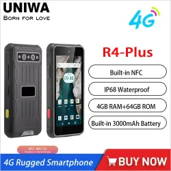 Защищенный смартфон UNIWA R4-Plus 4G Android 14, 4GB+64GB, 4.0", 16МП, NFC