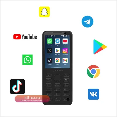 New Qin F21 Pro: Миниатюрный Смартфон с Сенсорным Экраном, Bluetooth 5.0