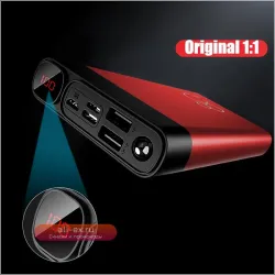 Портативный Power Bank 50000mAh из алюминиевого сплава со светодиодной подсветкой и цифровым дисплеем для iPhone, Samsung, Xiaomi