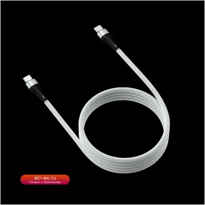 100W PD Быстрая Зарядка Type-C - Type-C Кабель с Цифровым Дисплеем 5A 66W, USB-C для Xiaomi, Huawei, Macbook, iPad