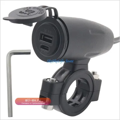 Автомобильное зарядное устройство E65E 12V/24V 45W PD USB-C + QC3.0
