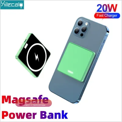 Магнитный Power Bank 20W 10000mAh с поддержкой MagSafe для iPhone 15/14/13/12 Pro Max, Беспроводная внешняя батарея