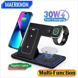 Беспроводная зарядная станция 3-в-1 для iPhone, Apple Watch и AirPods Pro
