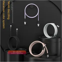 Кабель USB-C PD 100W 5A для быстрой зарядки (Xiaomi, MacBook, iPad, Samsung)