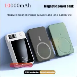 10000 мАч MagSafe Power Bank: Магнитное беспроводное зарядное устройство для iPhone 15/14/13/12/11
