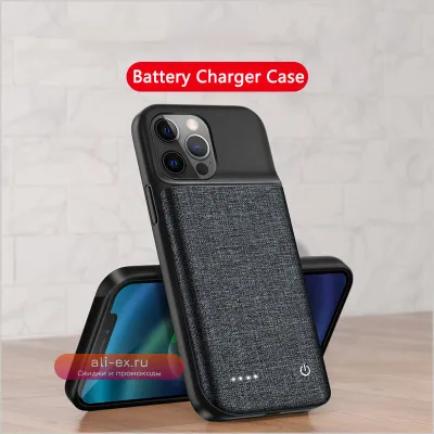 Аккумуляторный чехол Power Bank 6800mAh для iPhone 15 Pro Max, 11, 12, 13, 14 Pro Max, Mini, Plus, XS Max, XR