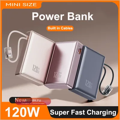 20000mAh Power Bank 120W Super Fast Charging Portable