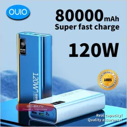 Power Bank 120W Xiaomi 80000mAh: Сверхбыстрая зарядка для телефонов и ноутбуков