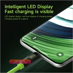 Hagibis USB-C кабель 240W PD с LED-дисплеем, 40Gbps, Thunderbolt 4/3, для iPhone 16, ноутбуков