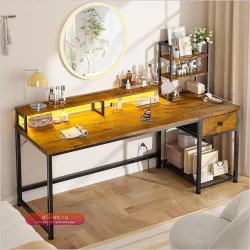 Игровой стол 55" с LED-подсветкой, розетками и ящиками