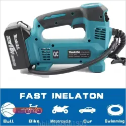 Портативный аккумуляторный компрессор для шин Makita 18V (без аккумулятора)