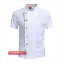 Профессиональная униформа повара унисекс для кухни, ресторана, кафе, отеля (китель/куртка/фартук)
