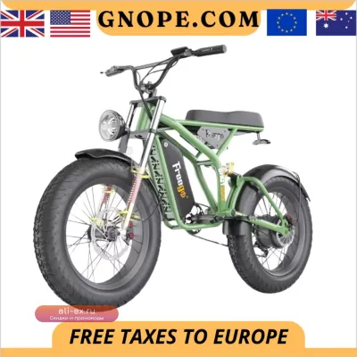 Электровелосипед 2024 Fat Bike, 1400W, 48V 22.5Ah, полноподвесный горный