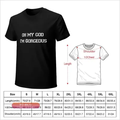 Футболка с принтом "Oh My God, I'm Gorgeous" – винтажная, смешная, мужская