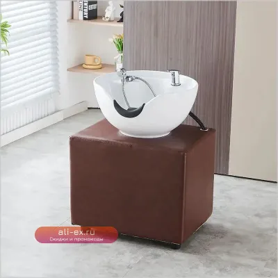 Кресло парикмахерское barbershop с мойкой для мытья головы 2025