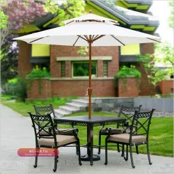 Зонт для сада и патио "Sun Parasol" 2.7 м, всепогодный, для кафе, свадьбы, пляжа