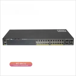 Коммутатор Cisco WS-C2960X-24TS-LL, 24 порта 1GbE SFP, L2, Enterprise