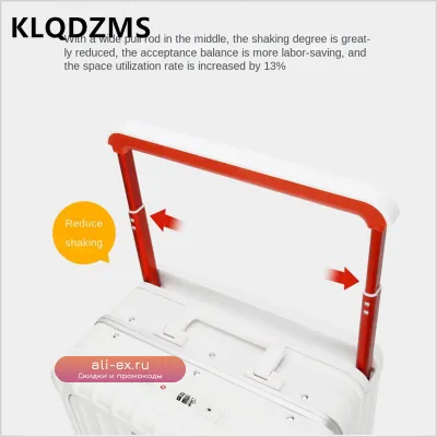 Чемодан для ноутбука KLQDZMS 20 дюймов с фронтальным доступом, многофункциональный, женский, на колесах