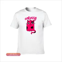 Футболка Catussy с аниме-принтом для мужчин (Luxury)