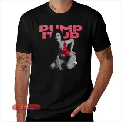 Футболка оверсайз PUMP IT UP - The Substance (2024) с графическим принтом в стиле мужских баскетбольных футболок
