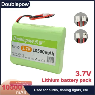 Аккумулятор Li-ion 18650 3.7V 10500mAh с платой защиты и разъемами XH2.54-2P/PH2.0-2P