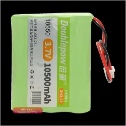 Аккумулятор Li-ion 18650 3.7V 10500mAh с платой защиты и разъемами XH2.54-2P/PH2.0-2P