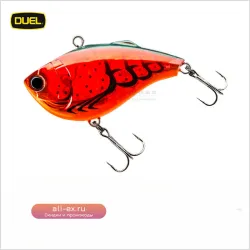 Japan DUEL VIB Rock Chubby F1216 3DPrism: Воблер для летней пресноводной рыбалки