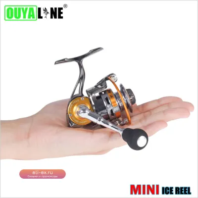 Зимняя Ледовая Рыболовная Катушка "All Metal Mini" 3+1BB 4.3:1/5.0:1 6.5кг