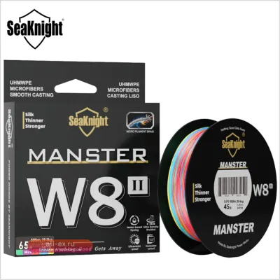 SeaKnight Monster W8 II 300M: Инновационная плетеная леска PE, 8 нитей, 15-100 LB