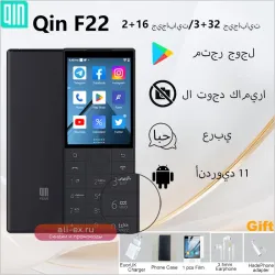 Arabic Qin F22 Смартфон с сенсорным экраном и кнопками, поддержка Google, 4G, арабский язык
