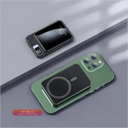 Магнитный Power Bank 20000mAh с беспроводной зарядкой 22.5W для iPhone, Samsung, Huawei, Xiaomi