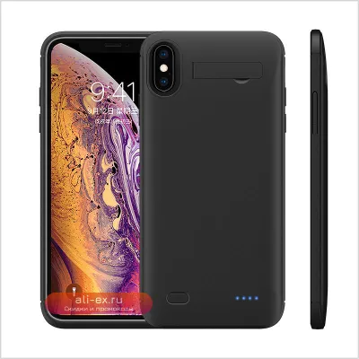 Чехол-аккумулятор для iPhone XR/XS/XS Max/6/7/8 Plus с функцией подставки