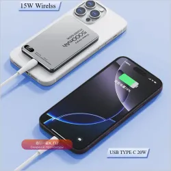 MagSafe Power Bank 10000mAh 15W с беспроводной зарядкой для iPhone/Xiaomi