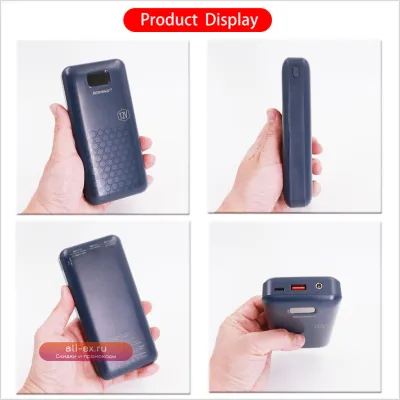 Power Bank 20000mAh с быстрой зарядкой 12V для iPhone, жилета с вентилятором, одежды с кондиционером