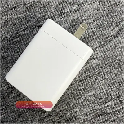 PD65W Зарядное устройство с растягивающимся кабелем A+C 40W для Samsung и Android
