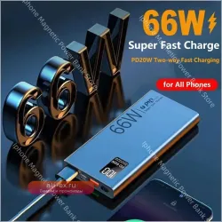 66W 30000mAh Портативное зарядное устройство Power Bank с быстрой зарядкой USB для iPhone, Xiaomi, Huawei, Samsung
