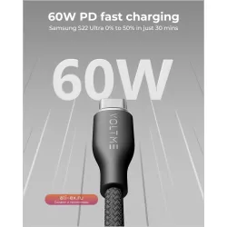 Кабель USB-C VOLTME 3A для iPhone 15 Pro Max, Samsung, Xiaomi, MacBook, iPad (2 шт.)