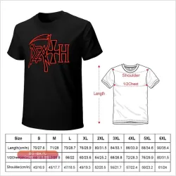 Футболка с принтом "Death Band" в стиле аниме, мужская одежда, смешной мем