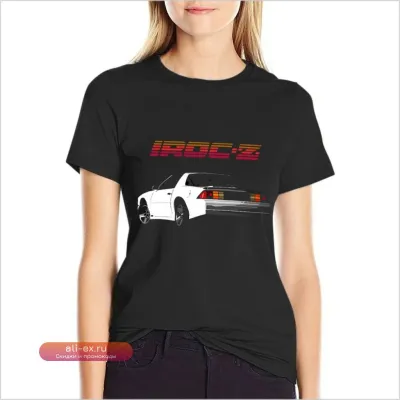 Футболка с логотипом 1987 5.7 IROC Z – летняя женская блузка с быстрой сушкой