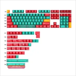 Taihao Полупрозрачные Кейкапы OEM ABS (Красный/Зеленый/Оранжевый)